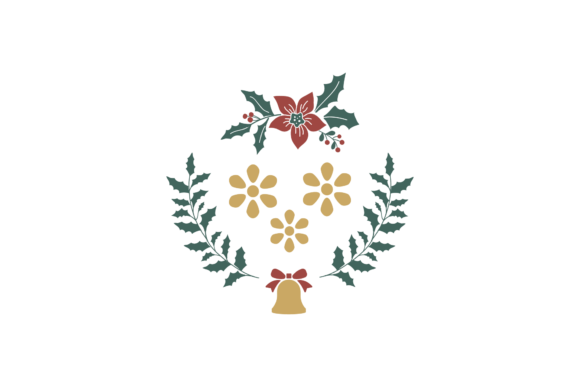 Christmas Stickers Retro Flowers Svg Graphics and Illustrations Review