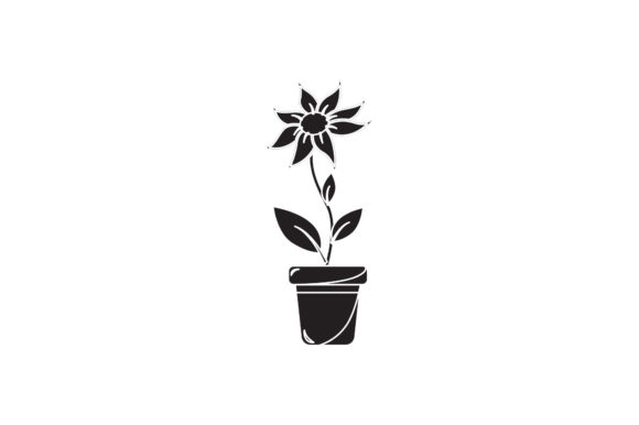 Flowers Art White Line Style Graphics Freebies Review