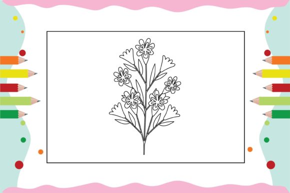 Flowers Coloring Pages for Kid 41 Graphics and Illustrations Review