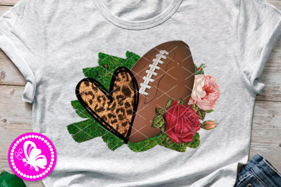 Football Ball Heart Flowers Sublimation Review