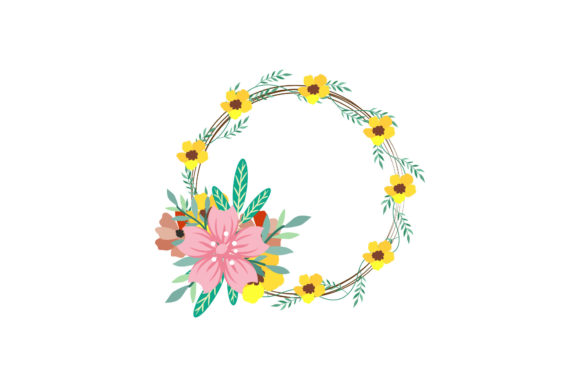 Frame Flowers Decoration Concept Graphics and Illustrations Review