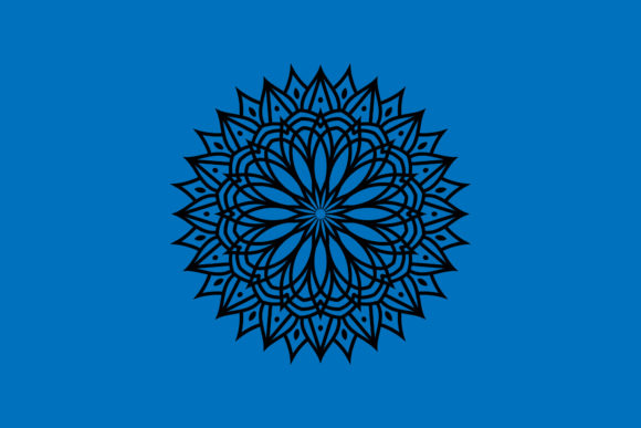 Mandala Black Flowers Illustration: A Designer’s Review