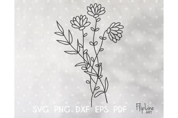 Summer Flowers Bouquet Graphics and Illustrations for Branding